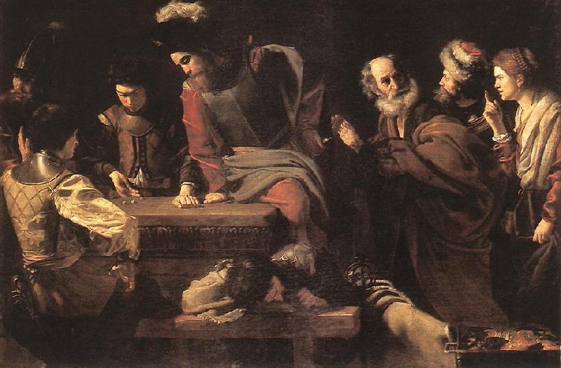 TOURNIER, Nicolas Denial of St Peter er oil painting image